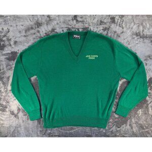 Vintage McBriar Pullover Sweater Men XL Job Corps Pride Peace Crop Made In USA